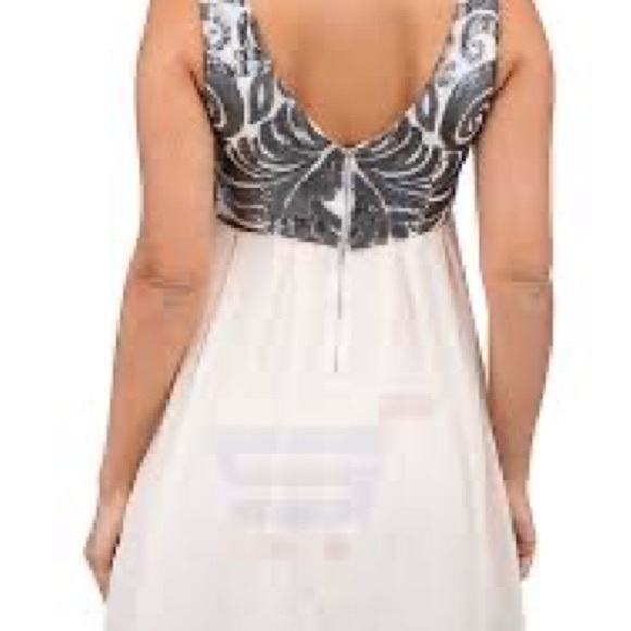 TFNC London 
Dress  Sarah Sequin & Chiffon Low Back peach Mini Dress prom dress - Picture 6 of 9